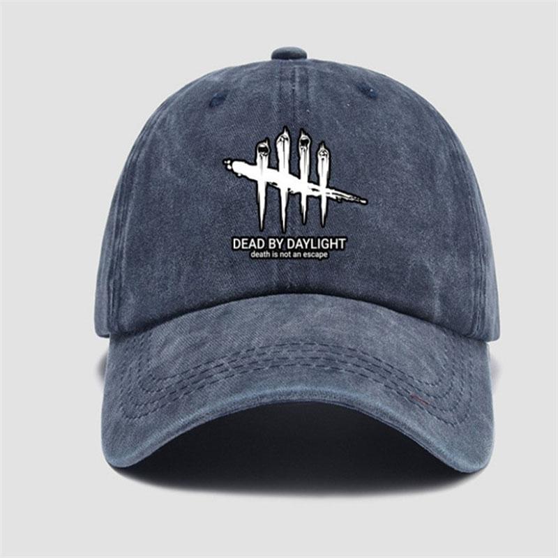 Deads By Daylight Cosplay Baseball Cap Vintage Style Washed Soft Top Denim Hat Men Women Adjustable Sports Dad Hats