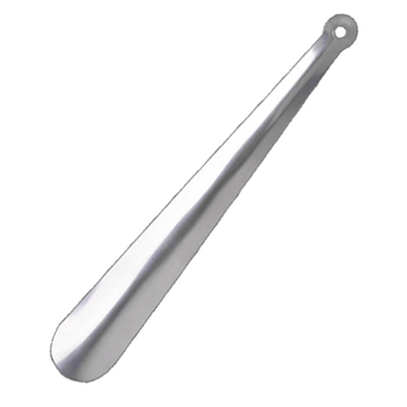 Popular Comfort Grip Long Metal Shoehorn with Soft Rubber Handle