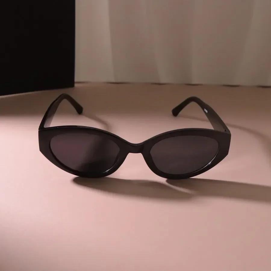 Small Frame Oval Sunglasses Women Men Designer Brand Sun Glasses Female Mirror Colors Luxurious Black Fashion