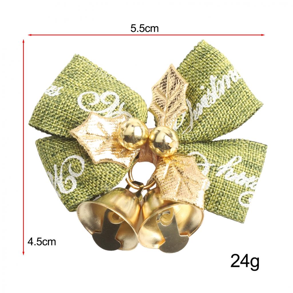 Innovative Design in a Pack of 10 Sturdy Christmas Tree Bow Decorations
