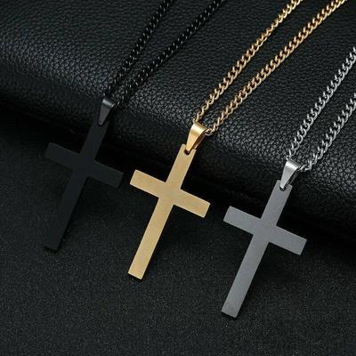 2025 Neue Religion Christlich Einfache Halskette für Damen Herren Jungfrau Maria Jesus Kreuz Anhänger Ketten Mode Zirkon