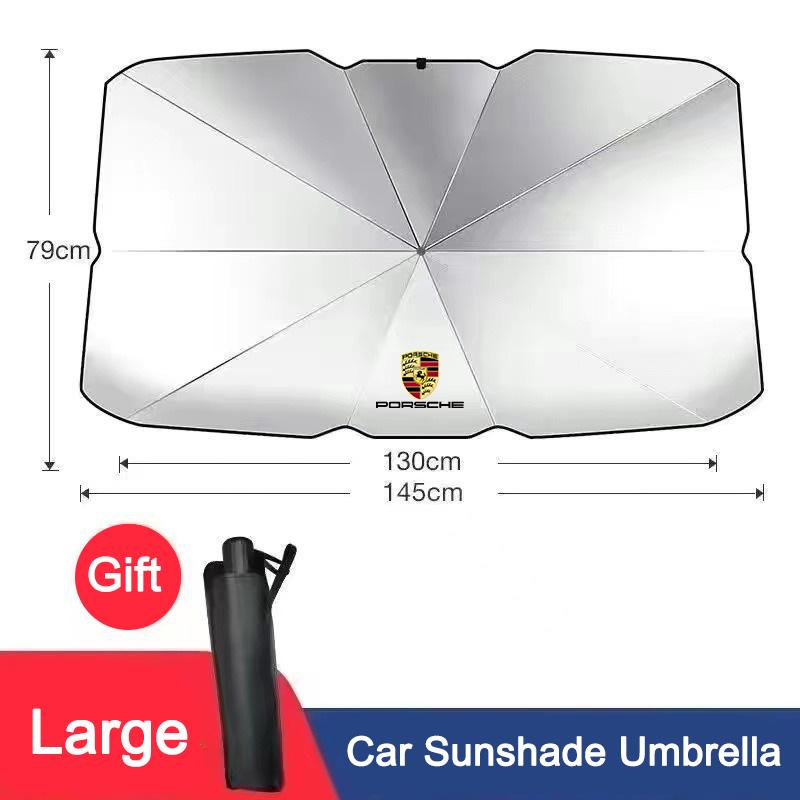 Copertura Ombrello Parasole per Parabrezza Auto Protezione Solare per Porsche Cayenne Panamera Macan 911 718 Taycan Boxster Cayman 918 Pajun