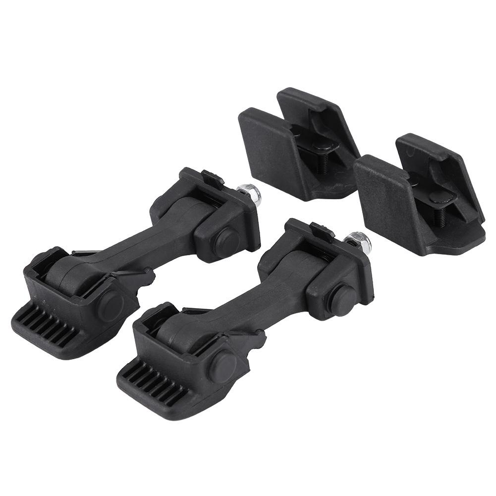

2 Set of Hood Latch Safety Catches & Brackets for Jeep Wrangler JK 2007 2016 55395653AF