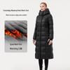 Tanboer Women's Long Hooded Goose Down Puffer Jacket
