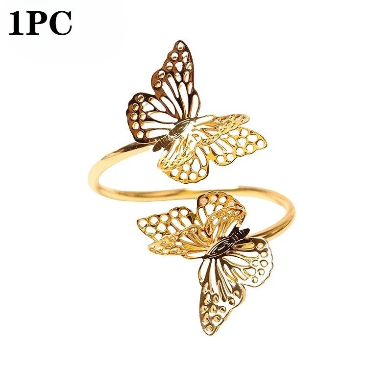 

Valentine s Day Double-Layer Butterfly Napkin Ring Wedding Table Decorations Decorative Butterfly Ring for Dining Table Decor