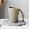 Vintage Coffee Color Ceramic Coffee Cup Home 300ml Teacup Office Tea Set Art Mug Breakfast Milk Oatmeal Mug Home Decoration Gift