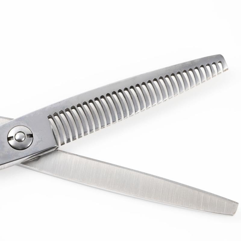 DEEDS Thinning Scissors by a Japanese Professional Scissors Forged Finish for Thinning and XP-02 (6.0 Inches, 20-30% Offset) DEEDS, Manufacturer.