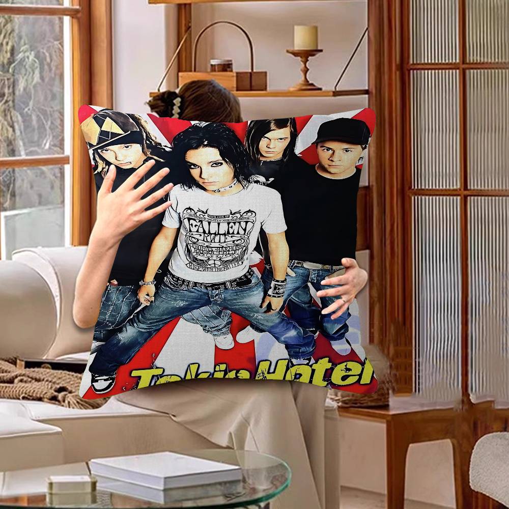 Bill Kaulitz Tom Tokio Hotel Classic Lucky Dragon Pillow Cover Sofa Cushion Cover Home Room Decoration Children Gift