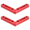 2pc 90 Degree Positioning Square Right Angle Clamp Aluminum L Block W/ Scale Woodworking Clamp Tool for Picture Drawer