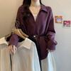 Top Holgado de Dos Piezas con Escote en V para Mujer Tallas Grandes - Diseño Adelgazante de Otoño
