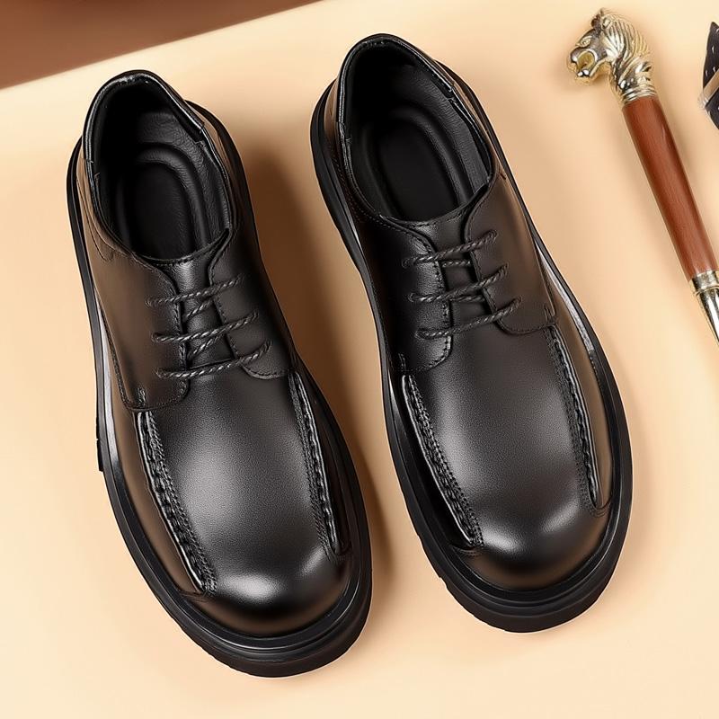 High Quality Mens Casual Leather Shoes Comfort Lace Up Oxford Shoes Man Outdoor Antiskid Business Footwear Leisure Walk Sneakers