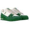 LOUIS VUITTON Trainer Cow Leather Low top Skateboard Shoes Men's Green 1AHTKY