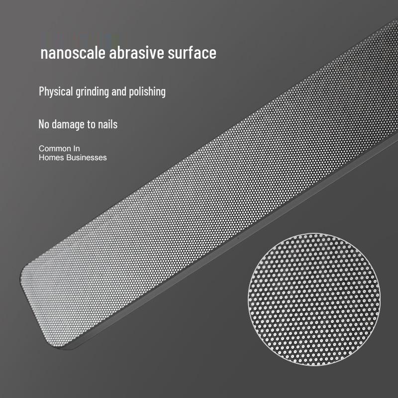 Nano Glass Shine Nail File for Manicure, Laser Marked for Branding