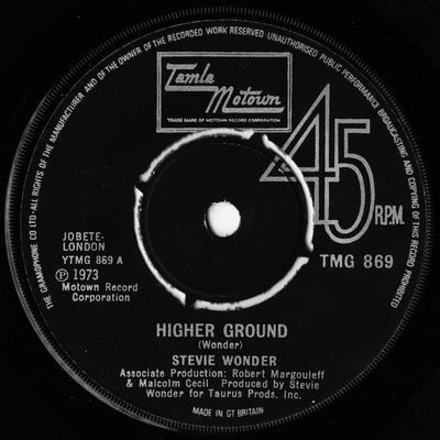 7-Zoll Schallplatte STEVIE WONDER - Higher Ground TMG869 Tamla Motown 1973 UK Soul/Funk Gebraucht