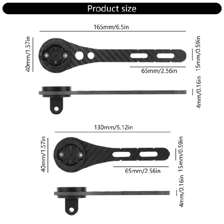 Carbon Fiber Bike Handlbar Computer Mount Cycling Speedometer Support Holder Universals Bicycles Computer Holder