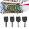 100Pcs Twin Insulated Ferrule Terminal Copper PVC Ferrules Wire Ends Terminals AWG 16/1.5mm²