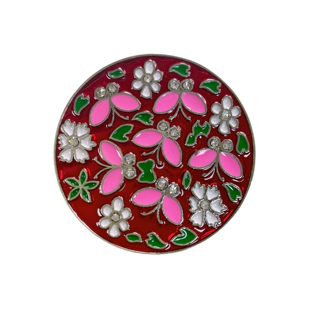 Gancho Redondo Duradero para Bolso para Mujeres Flores Plegable Soporte para Cartera Portátil Bonito Colgador de Bolsos para Mesa