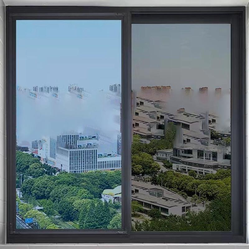1 pieza Película para Ventana Protector Solar Adhesivo para Ventana de Vidrio, Protección UV, Perspectiva Unidireccional Anti-miradas Tinte para Ventana Película Protectora contra el Calor