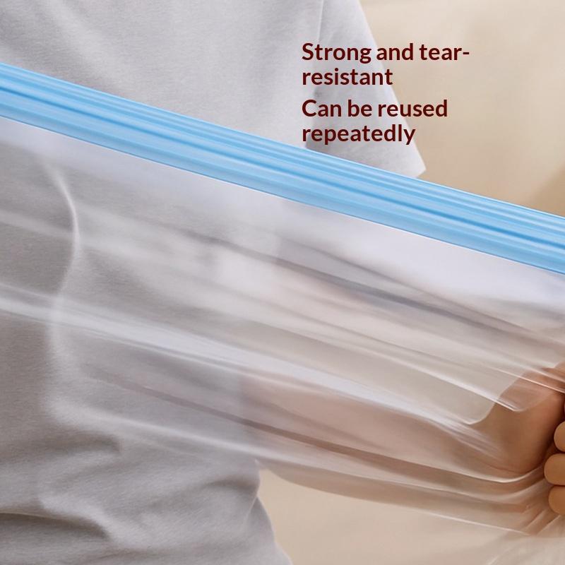 Portable Travel Vacuum Storage Bags Reusable Durable for Suitcase Clothes Tops Pants Space Saver