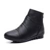 Ankle Boots for Women Autumn and Winter Flat Heel Cowhide Short Boots Casual Single Boots Woman Cotton Shoes Women