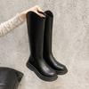 Thick-soled boots for women's new autumn, but knee height, small boots, thin and versatile boots