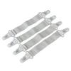 4 Pcs Bed Sheet Mattress Cover Clips Holder Fasteners Antiskid Elastic Band