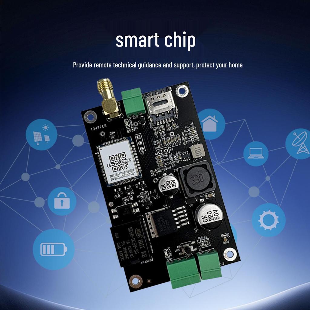 4G GSM Remote Door & Pump Controller G203: SMS/Phone Relay Switch