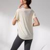Damen Sommer Yoga V-Ausschnitt T-Shirts: Cool, Locker, Atmungsaktiv, Slim-Fit Kurzarm für Laufen und Fitness
