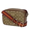Used COACH Shoulder Bag C0927 Signature canvas/leather Brown Bordeaux Pochette