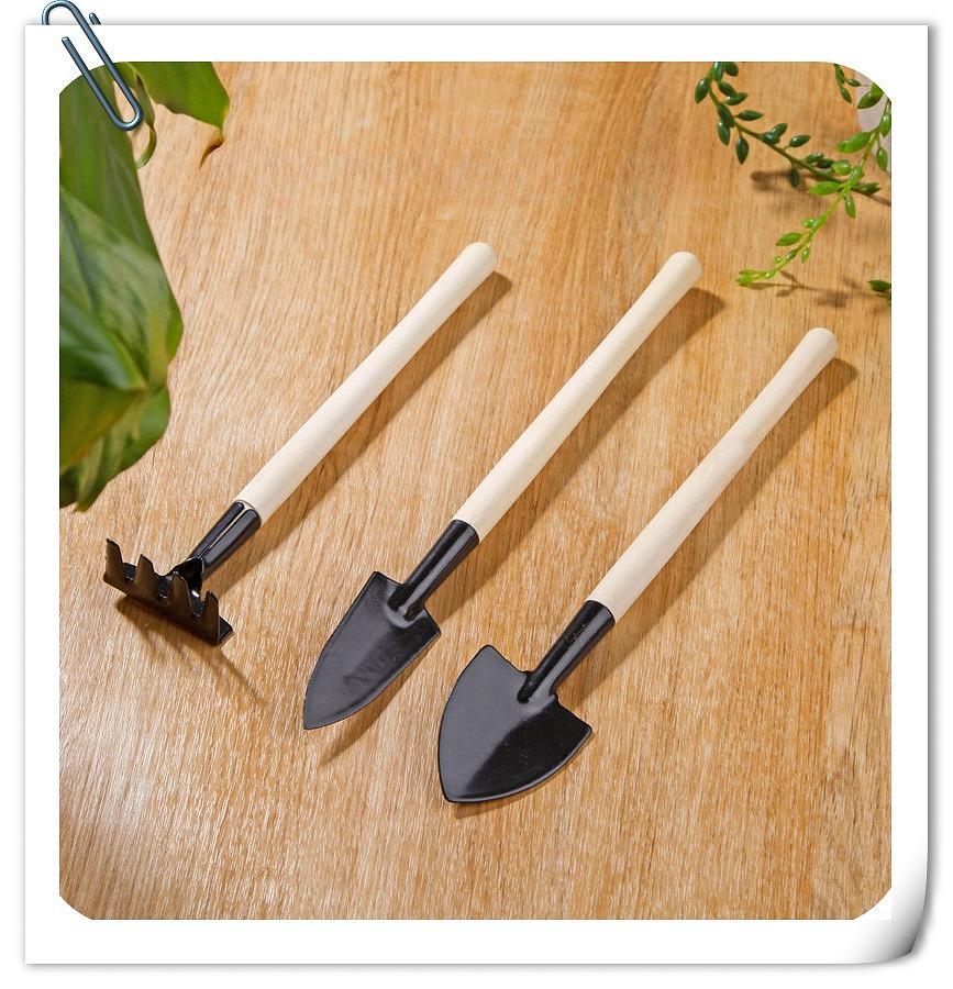 3Pcs Mini Gardening Tool Set, Small Trowel Rake Shovel for Succulent Seedling, Metal Hand Tools for Planting Flowers
