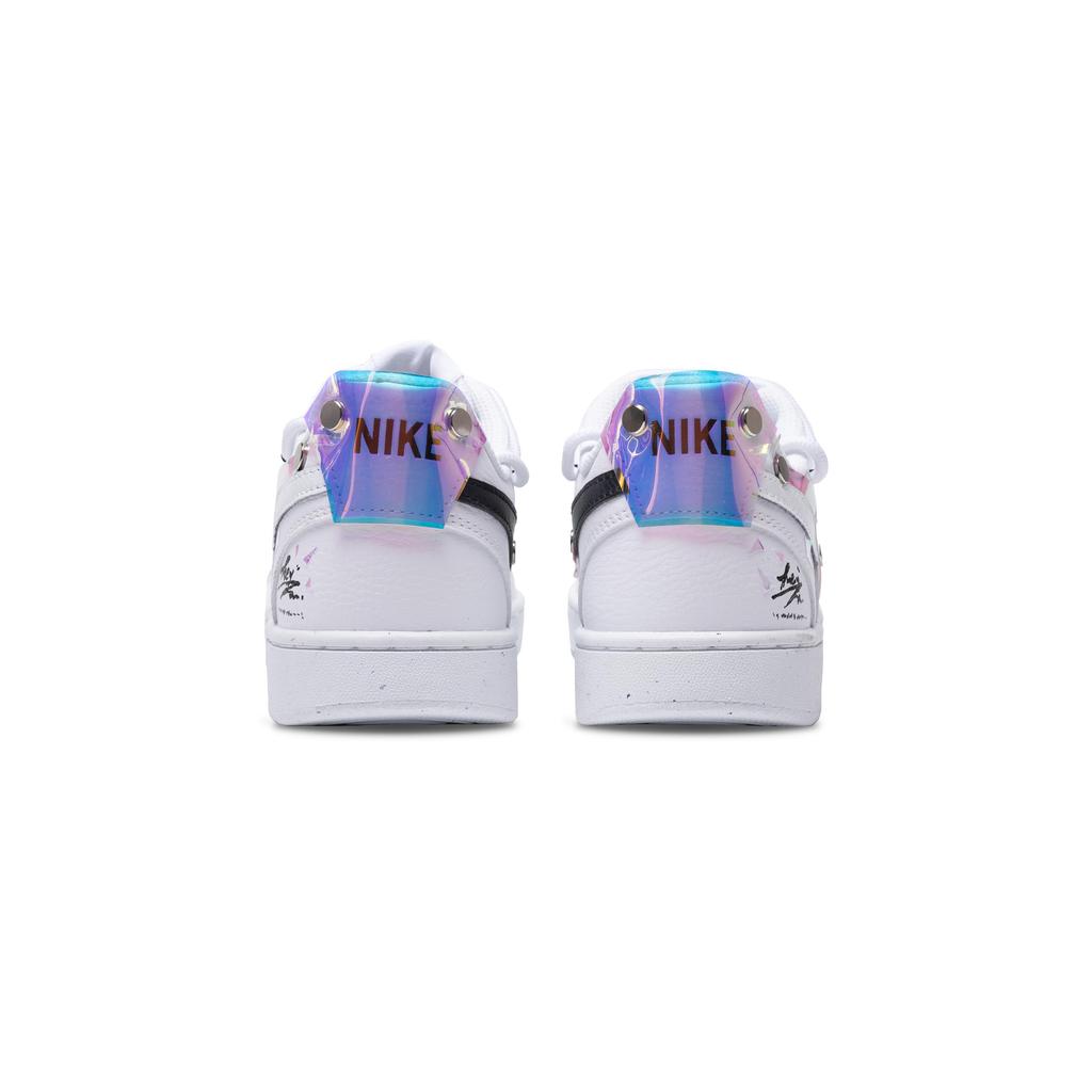 Nike Court Vision 1 Slip Resistant Cushioning Abrasion Resistant Low top Skateboard Shoes Men's White DH2987-101(Team216-)