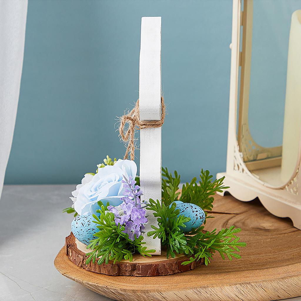 Eco Friendly Easter Rabbit Wood Ornament for Holiday Decoration and Indoor Display