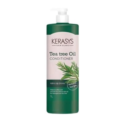 Kerasys Après-shampooing à l'huile d'arbre à thé 1L | Soin rafraîchissant du cuir chevelu et des cheveux aux huiles naturelles | Après-shampooing doux à pH équilibré anti-graisse | Soin capillaire K-Beauty