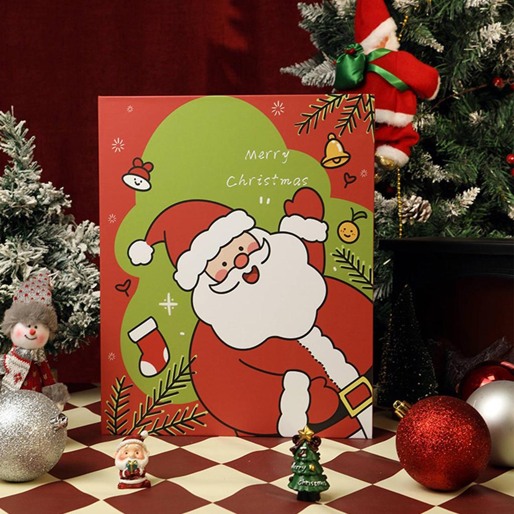 Christmas advent calendar gift filling box Empty Calendar Advent 24 Grid Fillable Folding Christmas Advent Boxes for Treat Candy
