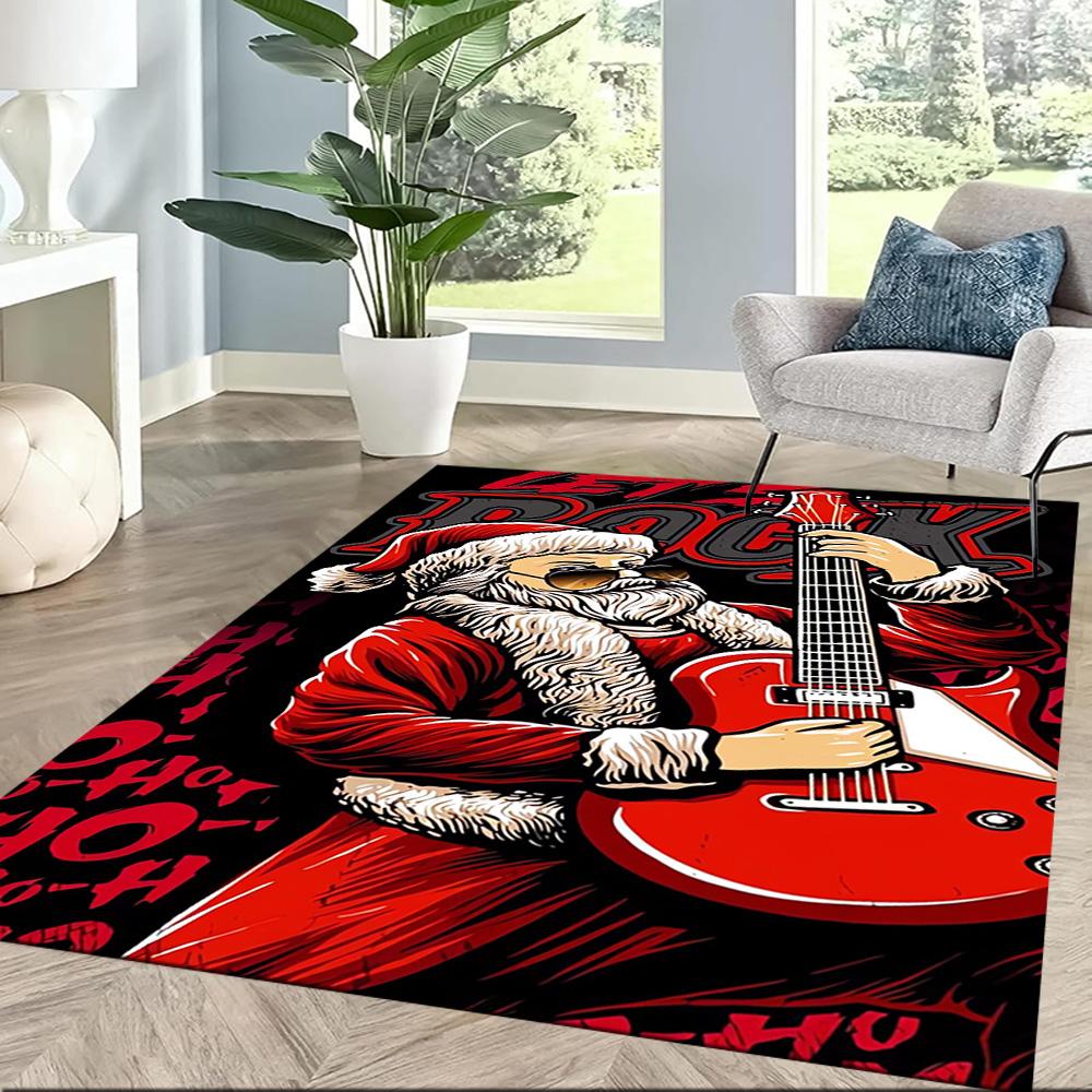 Fantasy Guitar Artwork Floor Mats for Living Room, Bedroom and Room Decoration Are Suitable for Gifts.