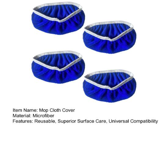 4/6Pcs Microfiber Flat Mop Replacement Cloth Cover Wet Dry Cleaning Washable Mop Covers for Swiffer Sweeping Mop