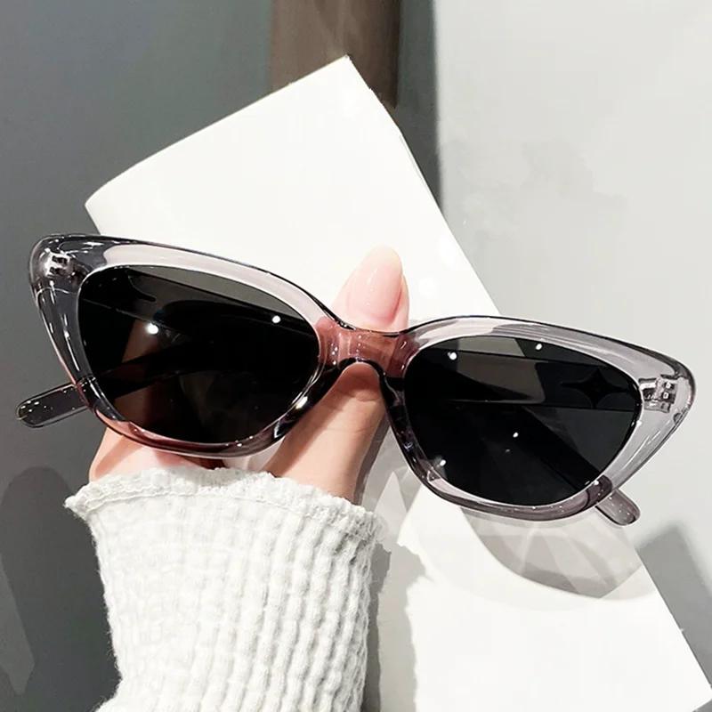 Fashion Sunglasses Woman Brand Designer Vintage Triangular Cat Eye Glasses  Outdoors Sunshade Eyewear UV400