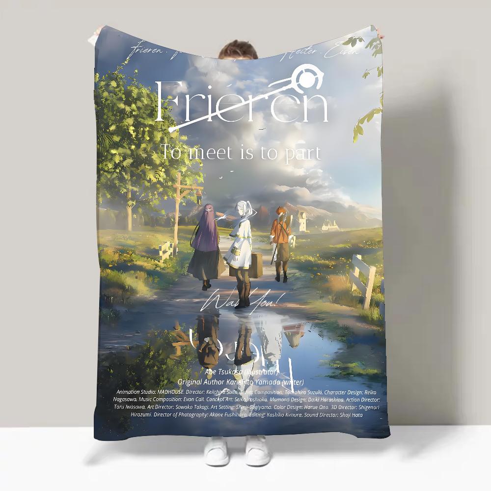 ANIME F Frieren CUTE B Beyond Journey's End Blanket Design Lightweight For Dorms, Naps, Living Room, Office,Sofa