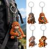 Multifunktionaler Schlüsselanhänger 1/2 Stück Anhänger 3D Affe umarmt Schlüsselanhänger Rucksack Schreibtischdekoration Tragbare Tasche Anhänger Zubehör