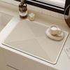 Tapis de Séchage de Cuisine en Diatomite Antidérapant Absorbant l'Eau Résistant à la Chaleur Coussin pour Machine à Café pour Maisons de Style Japonais---