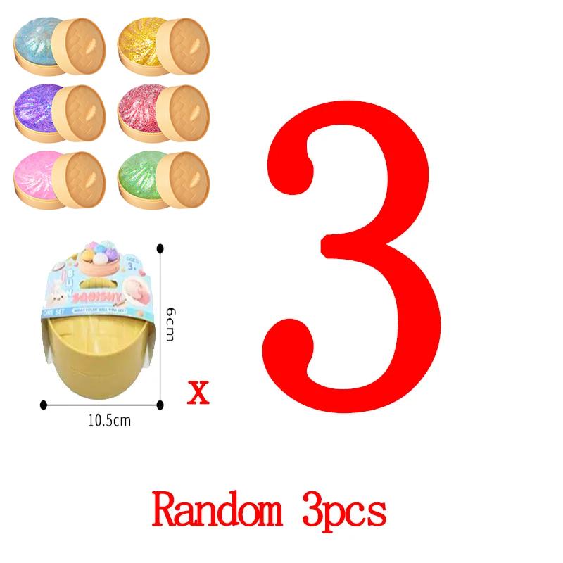 Glowing Dumplings, Glowing Dumpling Steamer Box, Soft Dumpling Anxiety Relief Finger Toy Soft Squeeze Stress-Relief Dough