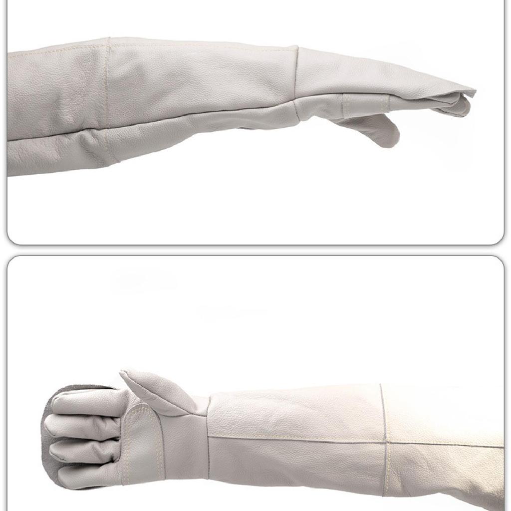 Animal Handling Gloves Bite Resistant Multiuse Scratch PU Leather Work