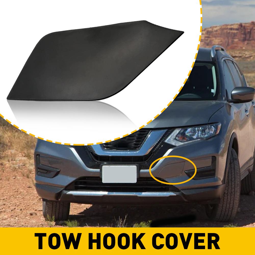 Front Bumper Tow Hook Eye Cover Cap For Nissan Rogue 2017 2018 2019 2020 OE 622A0-6FL0H Only Fit Standard Model