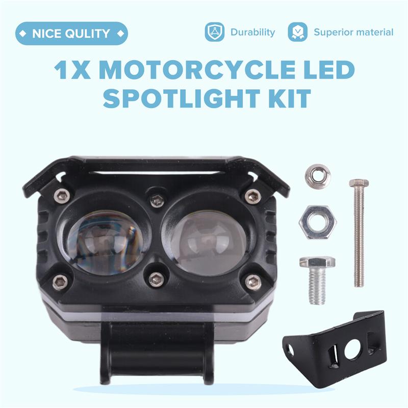 LED Fog Lamp Hi/Low Spotlight For Motorcycle For Car Truck SUV UTV 12V Mini Lens Headlight Driving Light