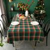 England Grün Karierter Tischdecke Weihnachten Feiertag Karierter Stoff Runde Rechteckige Abdeckung Für Picknick Party Dekoration