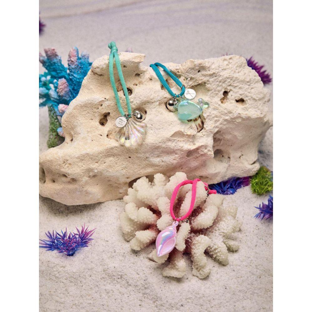 JOSEPH & STACEY Glücksbringer Schlüsselanhänger Doldolee Magenta Muschel