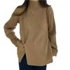 High Neck Sweater Women's Korean Version Autumn and Winter Long Sleeved Top Retro Knit Sweater