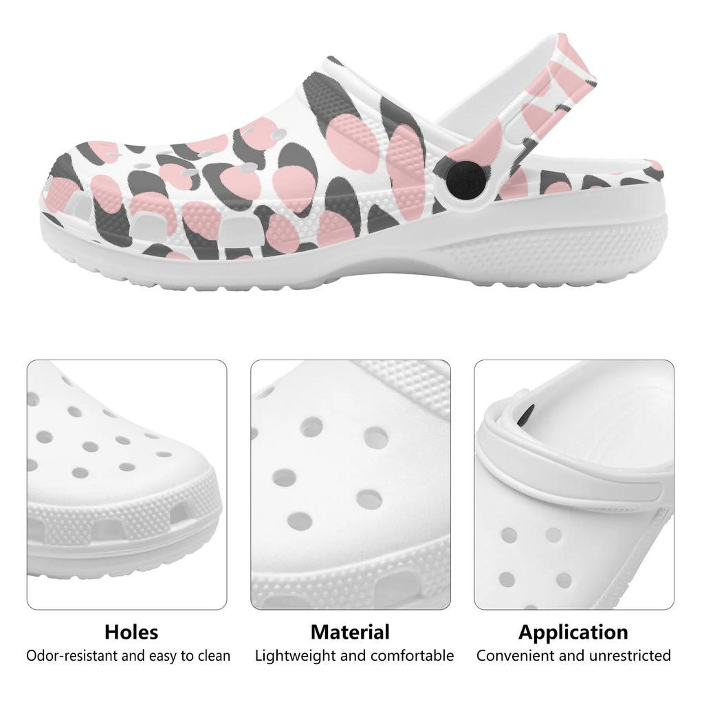 Graphic Printed EVA Clogs Women Men Breathable Lightweight Easy Slip On Casual Shoes Soft Summer Sandals Easy Daily Wear