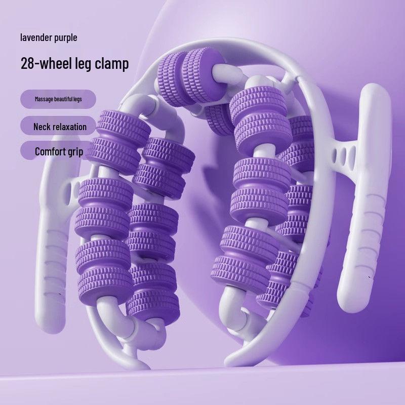 28-Wheel Calf Massager & Leg Slimming Yoga Roller