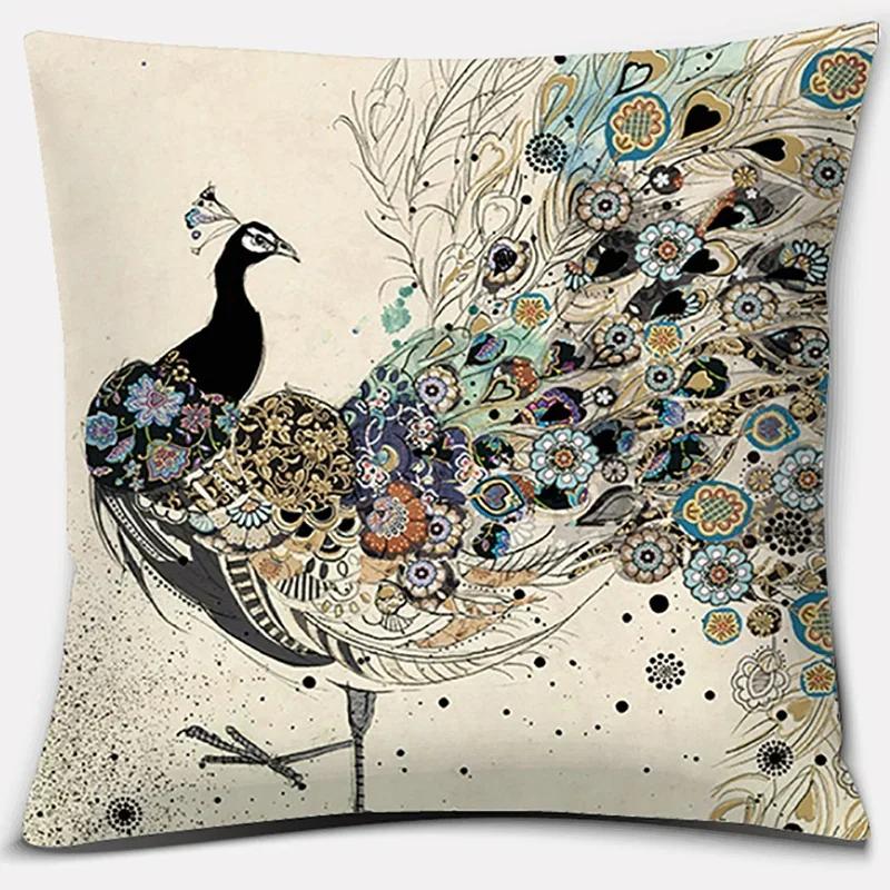 Animal Elephant Collection Home Decor Poszewka na poduszkę Kwadratowa poszewka na poduszkę Wystrój domowego biura